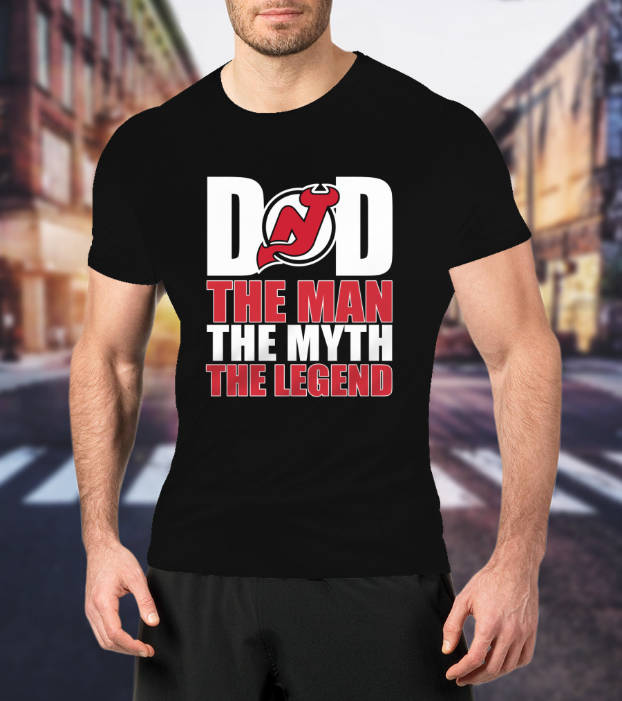 New Jersey Devils Dad The Man The Myth The Legend T-Shirt