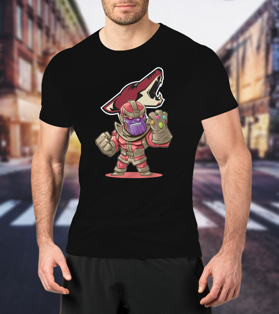 Arizona Coyotes Fans Marvel Thanos Mashup T-Shirt