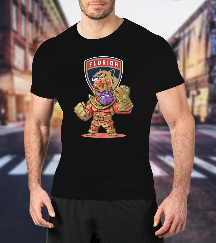 Florida Panthers Marvel Mashup Thanos T-Shirt