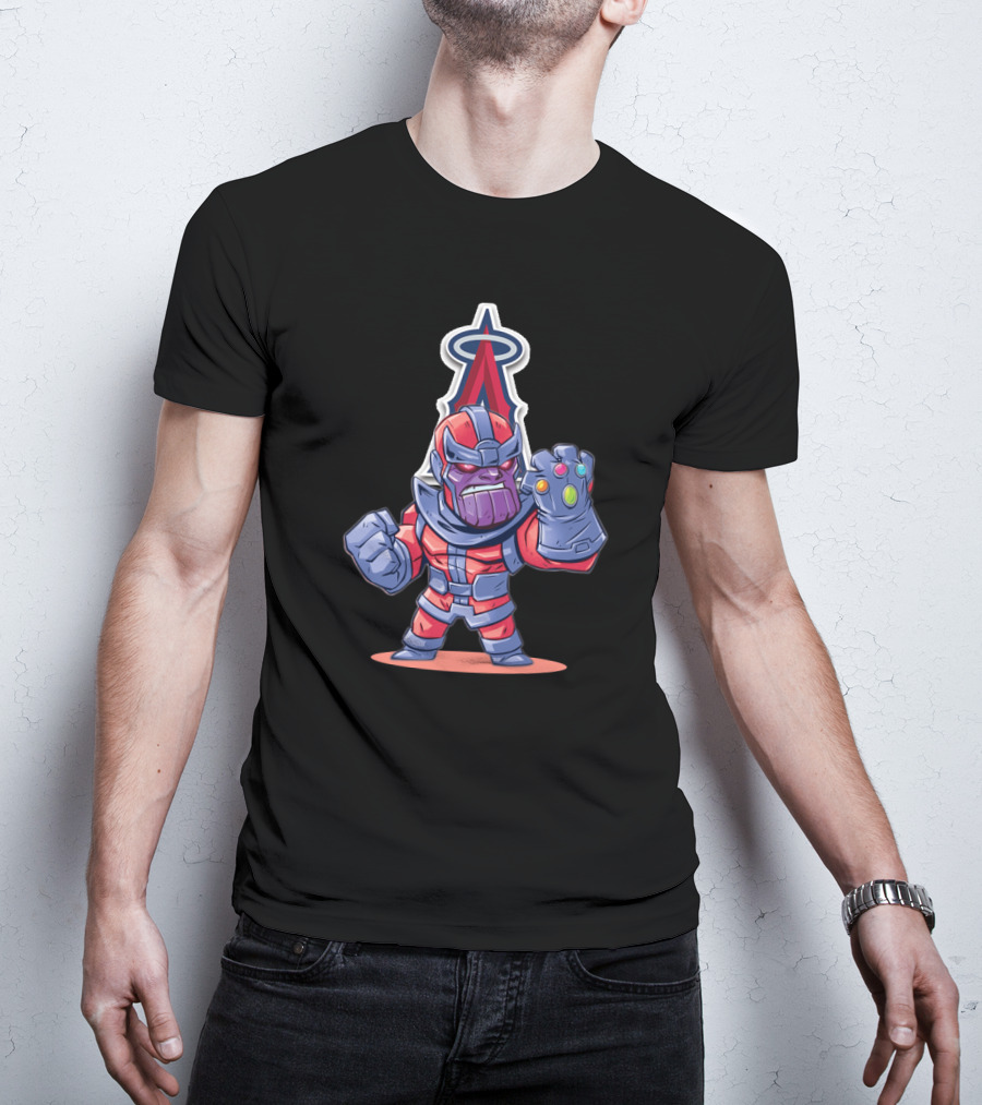 Thanos Los Angeles Angels Infinity Gauntlet MLB Crossover Fan T-Shirt