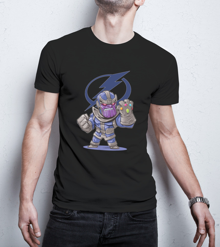 Thanos Tampa Bay Lightning Crossover Avengers Fans Marvel Infinity Gauntlet T-Shirt