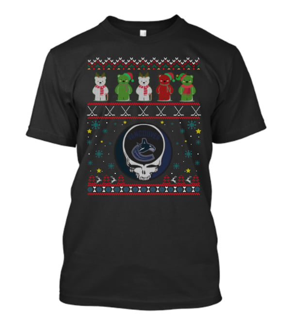 Vancouver Canucks Grateful Dead Bears Ugly T-Shirt
