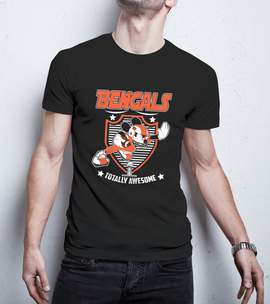Bengals Totally Awesome Football Mouse Fans T-Shirt