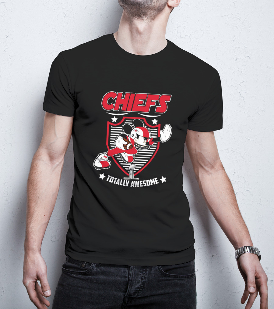 Chiefs Totally Awesome Football Character Badge T-Shirt