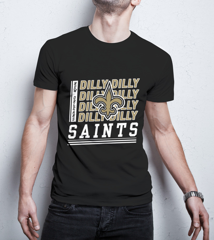 New Orleans Saints Dilly Dilly Fleur-De-Lis Bud Light T-Shirt