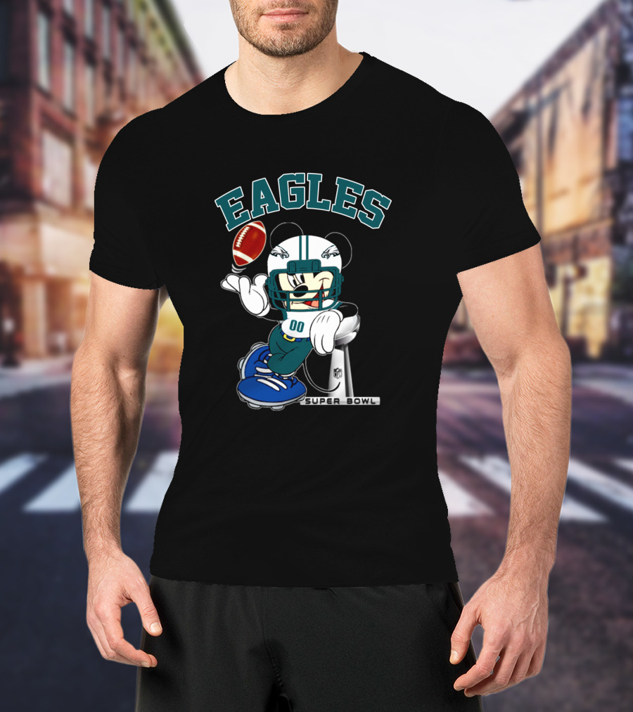 Eagles Mickey Nfl Super Bowl Football Philadelphia T-Shirt
