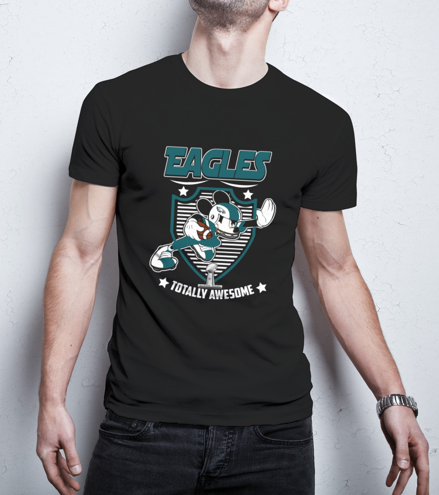 Eagles Totally Awesome Mickey Football Fan T-Shirt