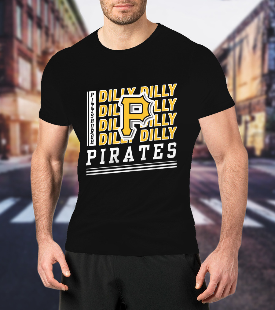 Pittsburgh Pirates Dilly Dilly P Logo Repeat T-Shirt
