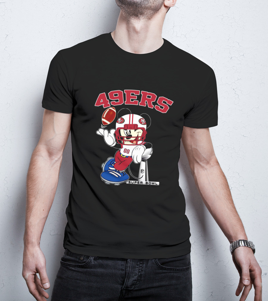49ers Mickey Nfl Super Bowl Football T-Shirt
