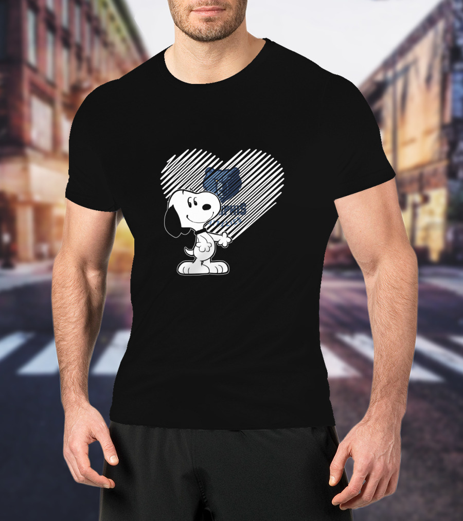 Snoopy Heart Memphis Grizzlies Fan Love T-Shirt