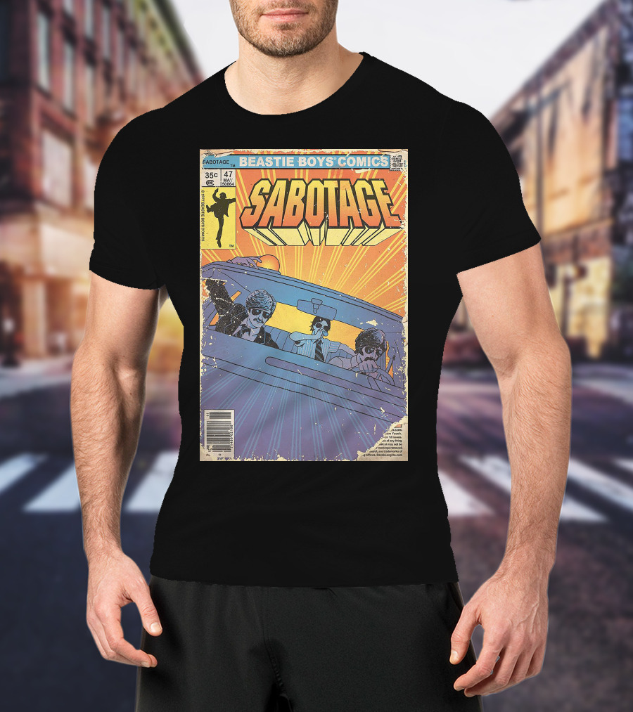 Beastie Boys Comics Sabotage 35¢ 47 Funny Ape 64B♯ Cover T-Shirt