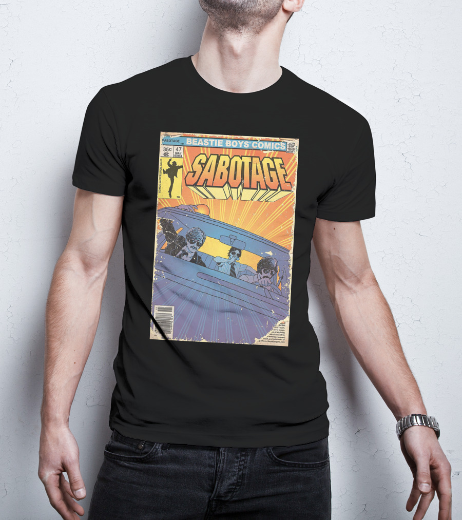 Beastie Boys Comics Sabotage 35¢ 47 Funny Ape 64B♯ Cover T-Shirt