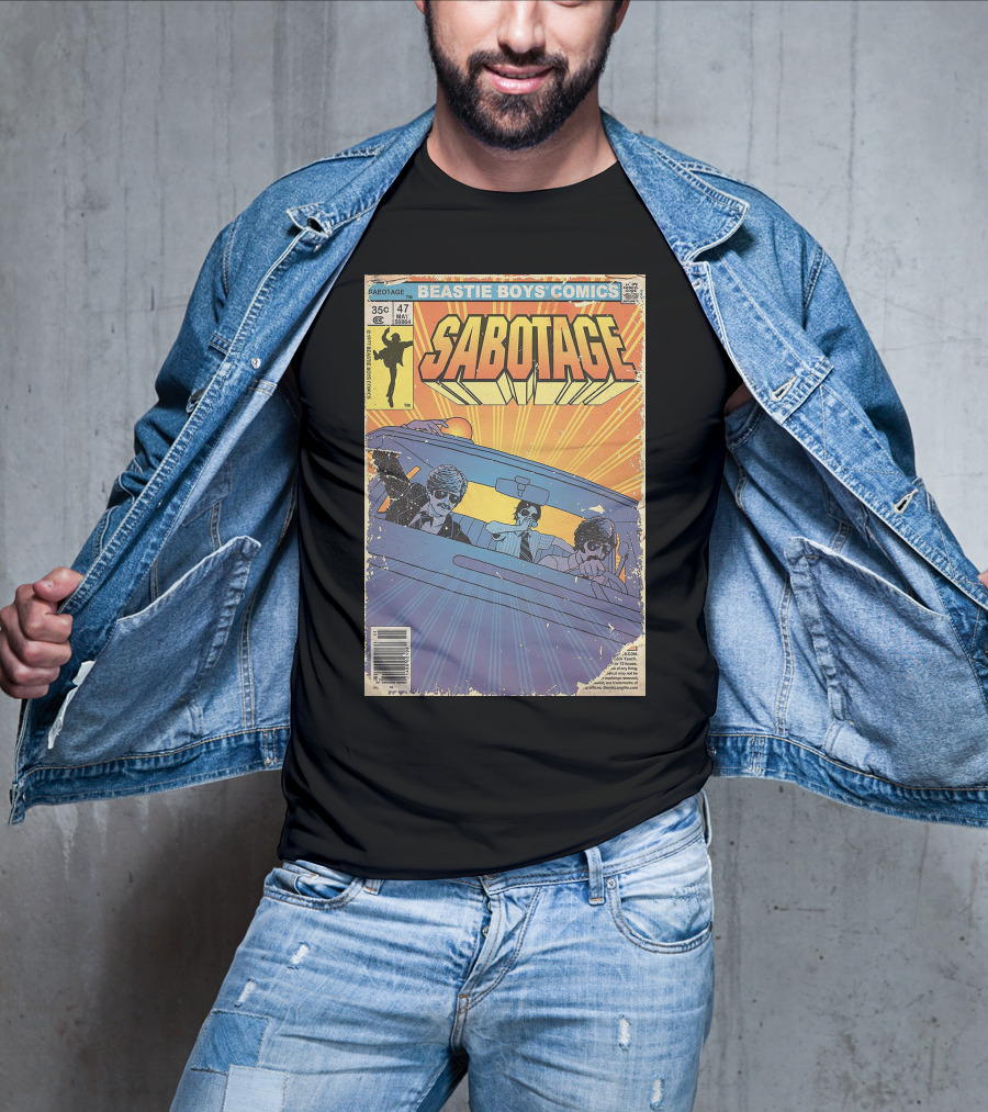Beastie Boys Comics Sabotage 35¢ 47 Funny Ape 64B♯ Cover T-Shirt