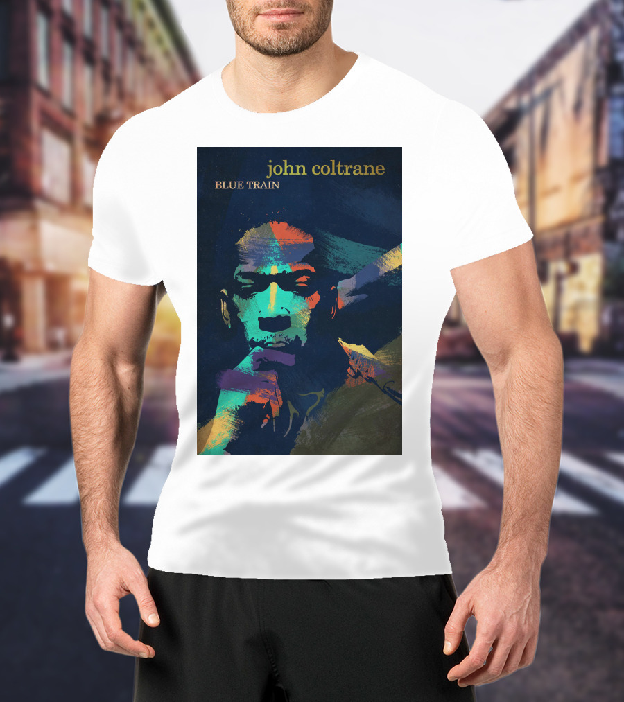 John Coltrane Blue Train Colorful Jazz Music Legend T-Shirt