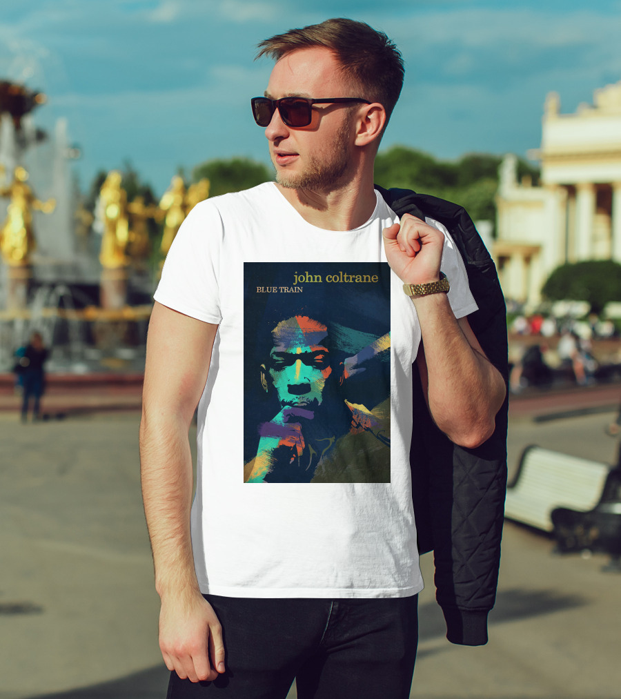 John Coltrane Blue Train Colorful Jazz Music Legend T-Shirt