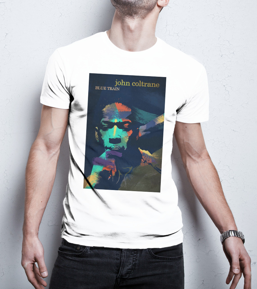 John Coltrane Blue Train Colorful Jazz Music Legend T-Shirt