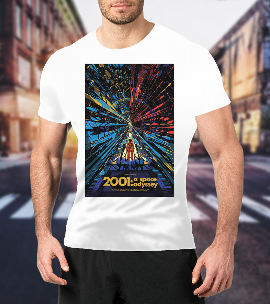 2001: A Space Odyssey Sci-Fi Psychedelic Explosion Astronaut Journey T-Shirt