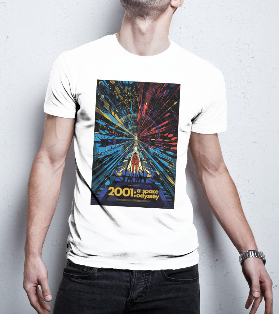 2001: A Space Odyssey Sci-Fi Psychedelic Explosion Astronaut Journey T-Shirt