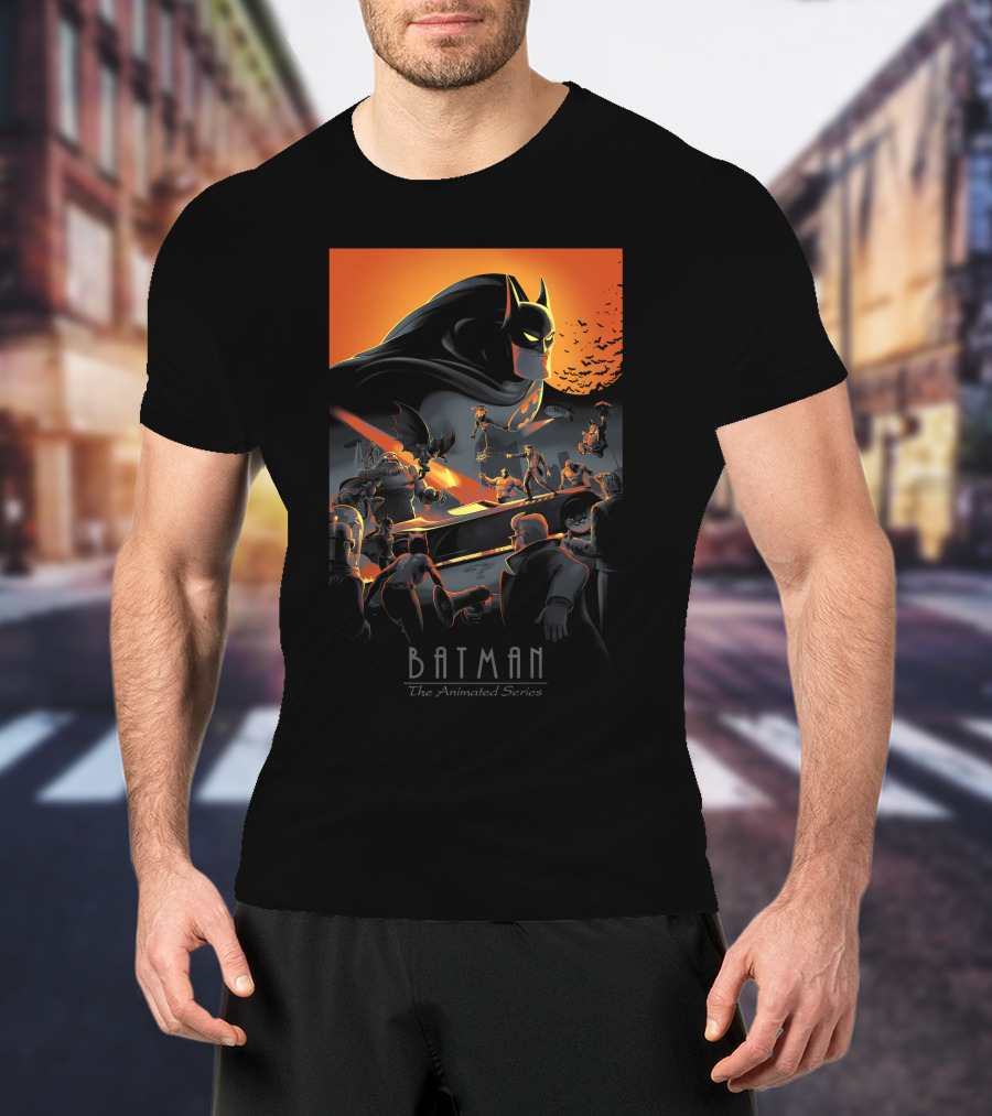 Batman The Animated Series Gotham Showdown Classic T-Shirt
