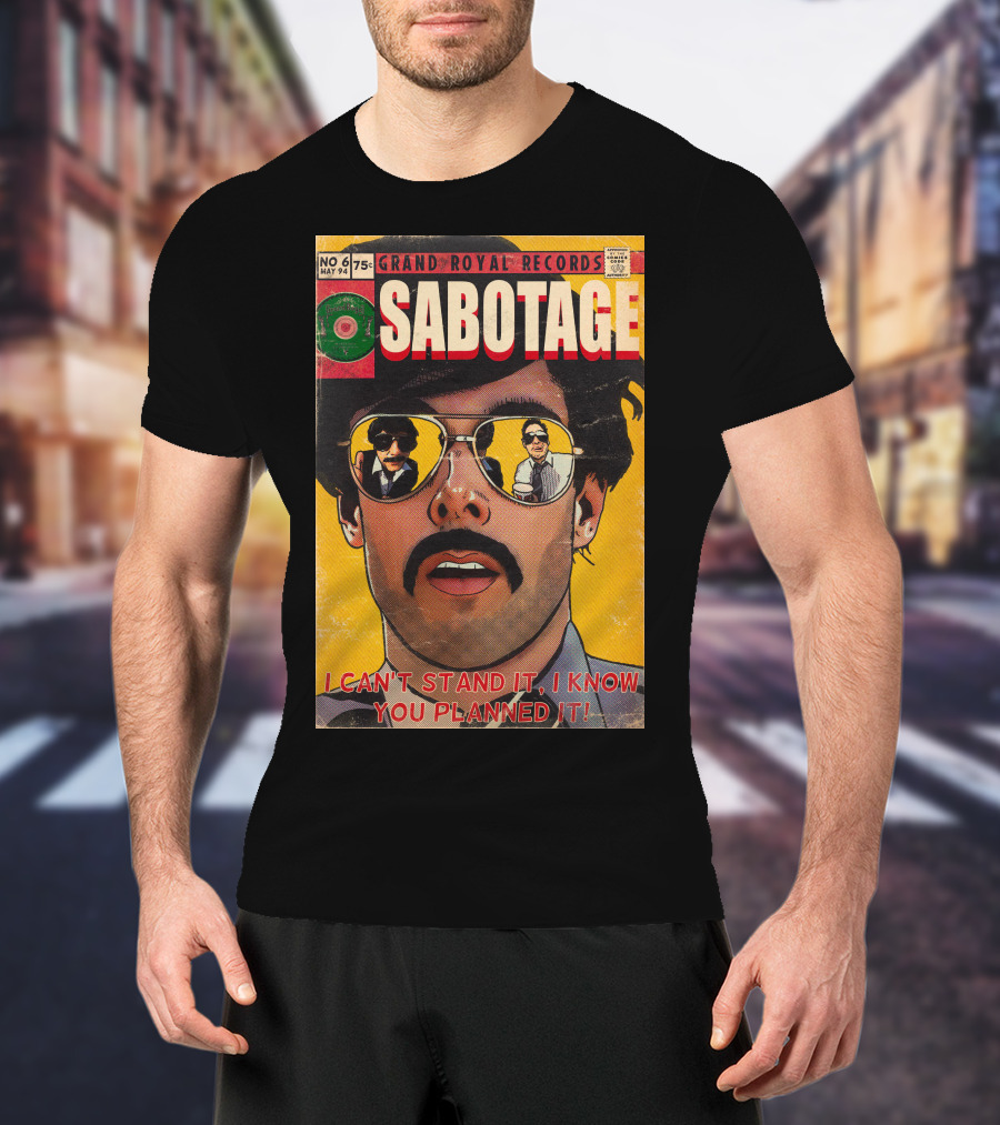 Grand Royal Records Sabotage Comic Cover No 6 May 94 I Can't Stand It I Know You Planned It T-Shirt