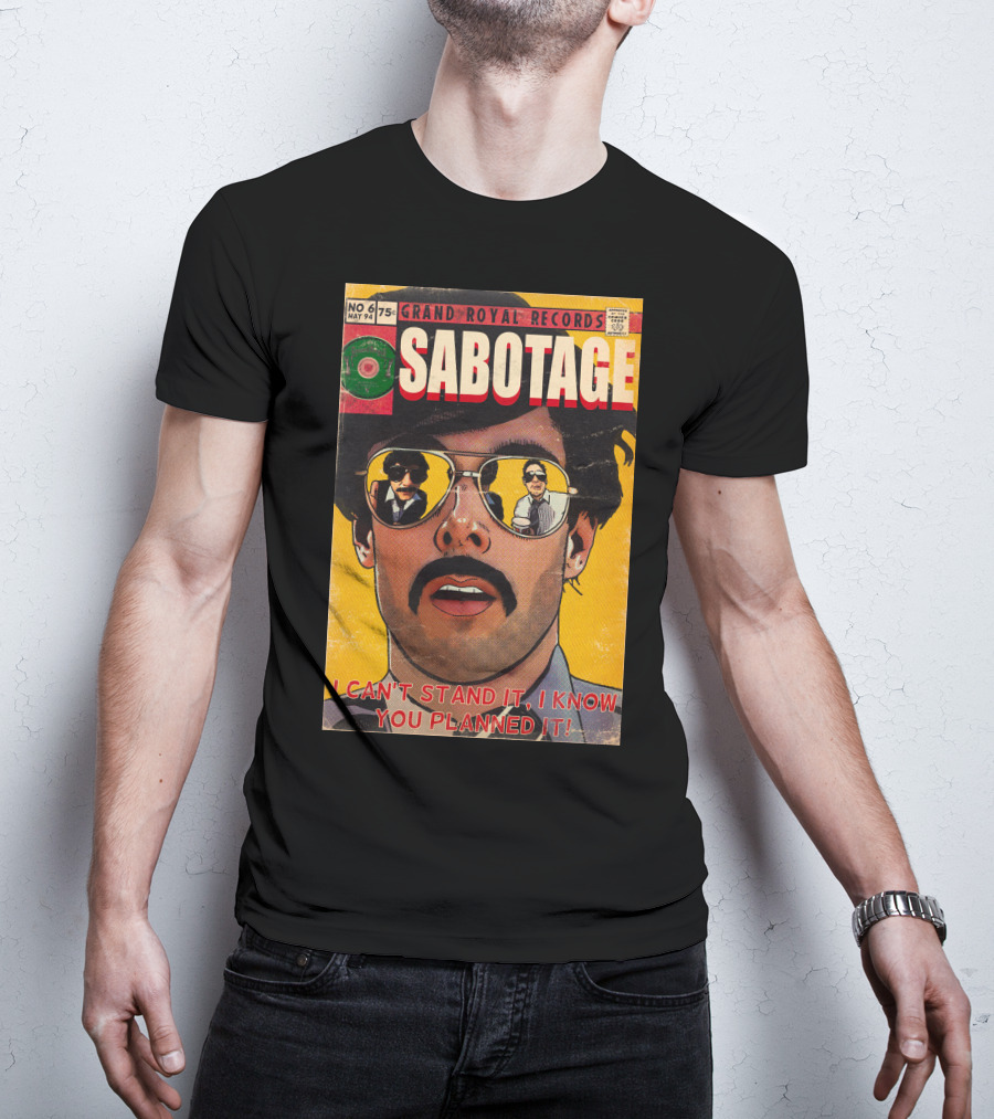 Grand Royal Records Sabotage Comic Cover No 6 May 94 I Can't Stand It I Know You Planned It T-Shirt