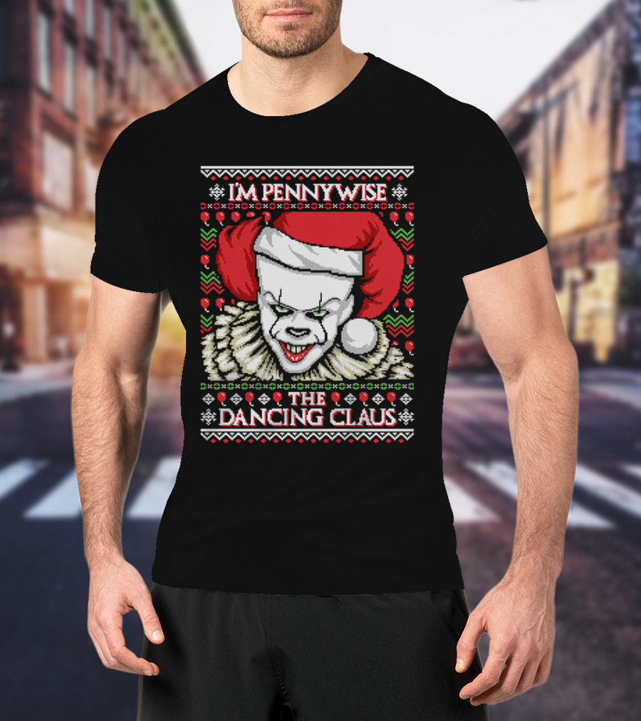 Pennywise Ugly Sweater The Dancing Claus Holiday T-Shirt