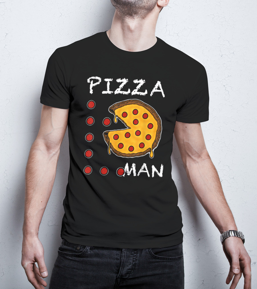 Pizza Man Video Gamer Pizza T-Shirt