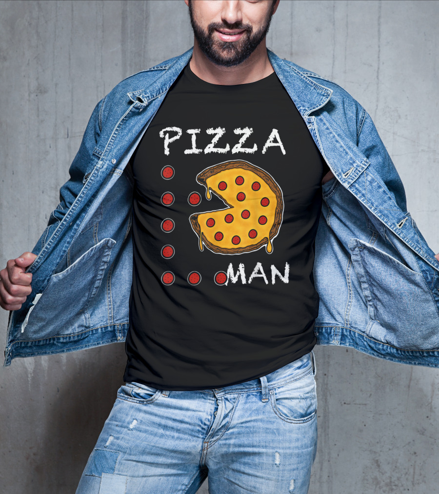 Pizza Man Video Gamer Pizza T-Shirt