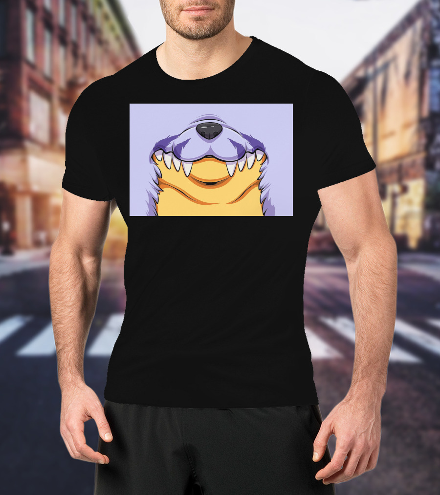 Gabu Mask Anime-Inspired Wolf Face T-Shirt