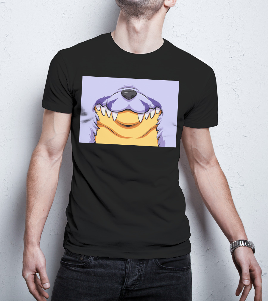 Gabu Mask Anime-Inspired Wolf Face T-Shirt