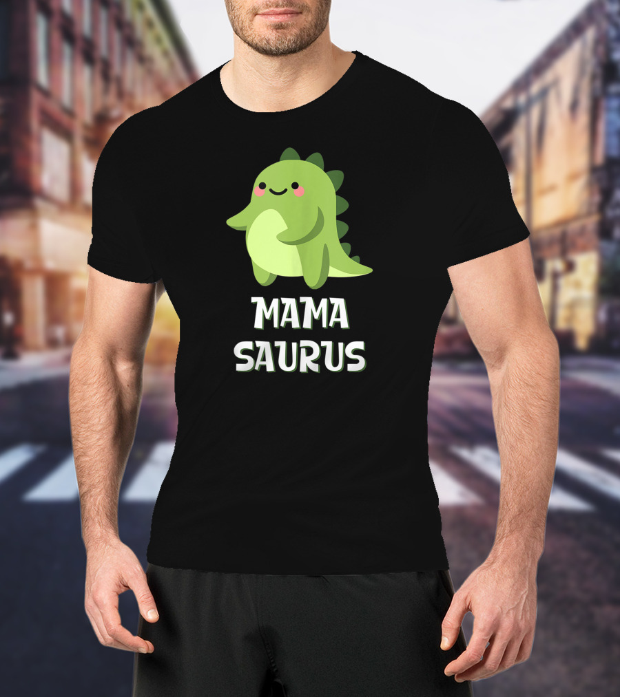 Mama Saurus Cute Dino Kawaii T-Shirt