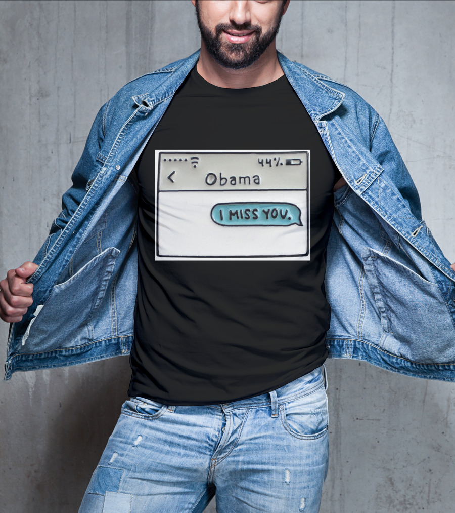 Obama I Miss You Message Bubble T-Shirt