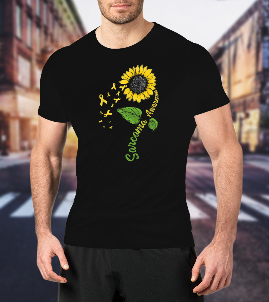 Sarcoma Cancer Awareness Survivor Flower Warrior T-Shirt