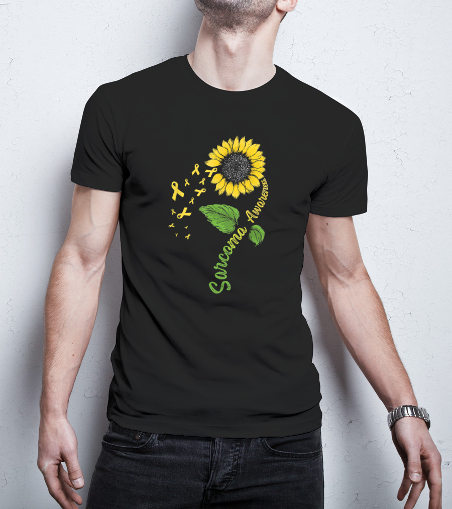 Sarcoma Cancer Awareness Survivor Flower Warrior T-Shirt
