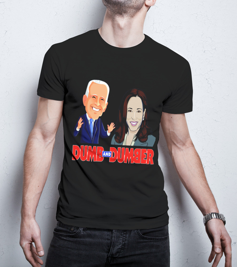 Dumb And Dumber Political Caricature Duo T-Shirt
