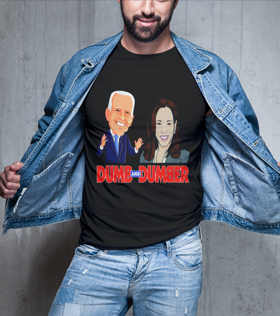 Dumb And Dumber Political Caricature Duo T-Shirt