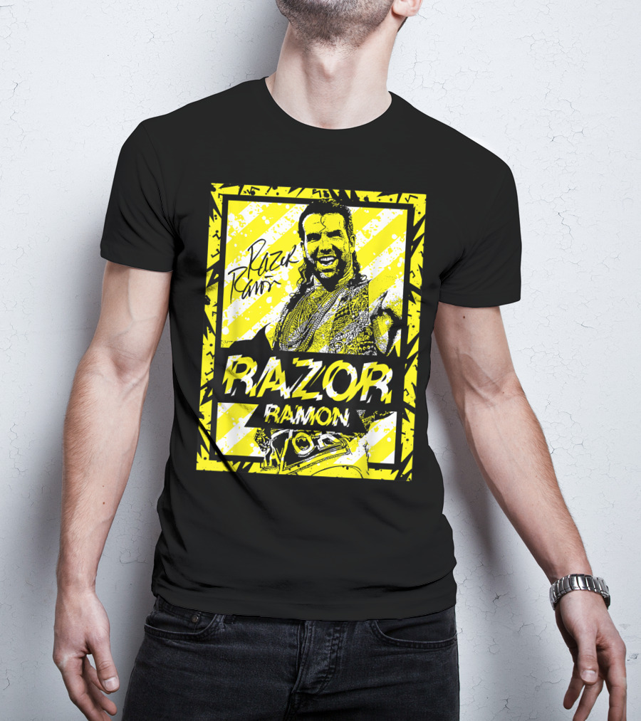 Razor Ramon Signature Yellow Stripes T-Shirt