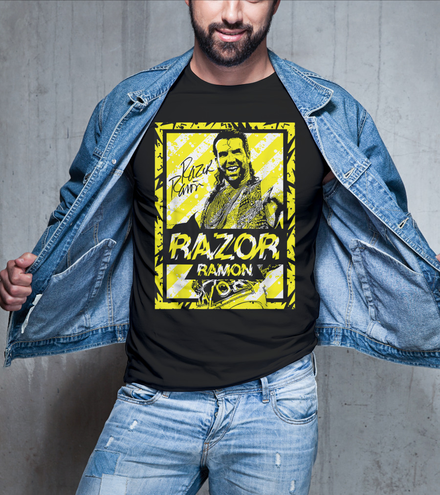 Razor Ramon Signature Yellow Stripes T-Shirt