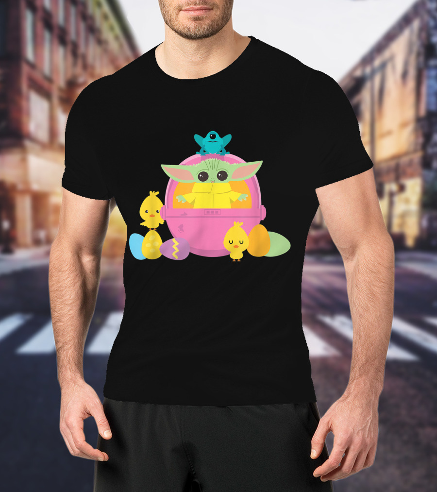 Baby Yoda Easter Chick And Egg Surprise T-Shirt