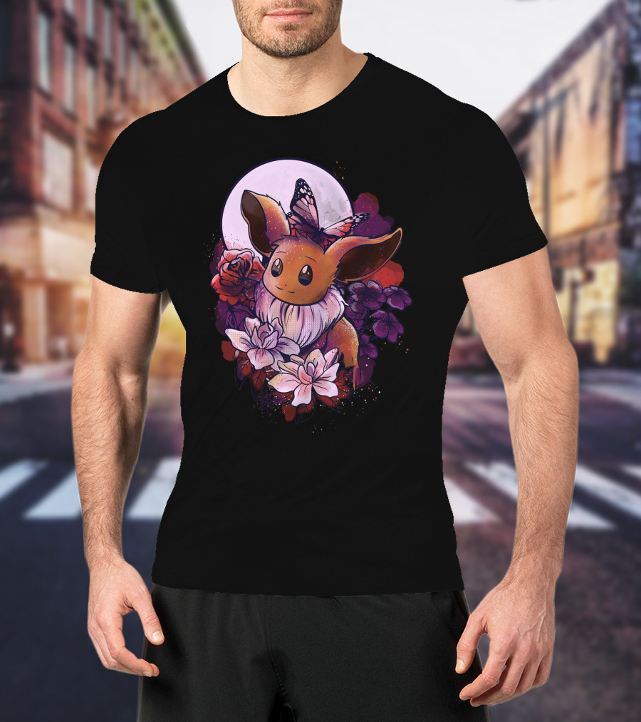 Eevee Moonlight Butterfly Blossoms T-Shirt