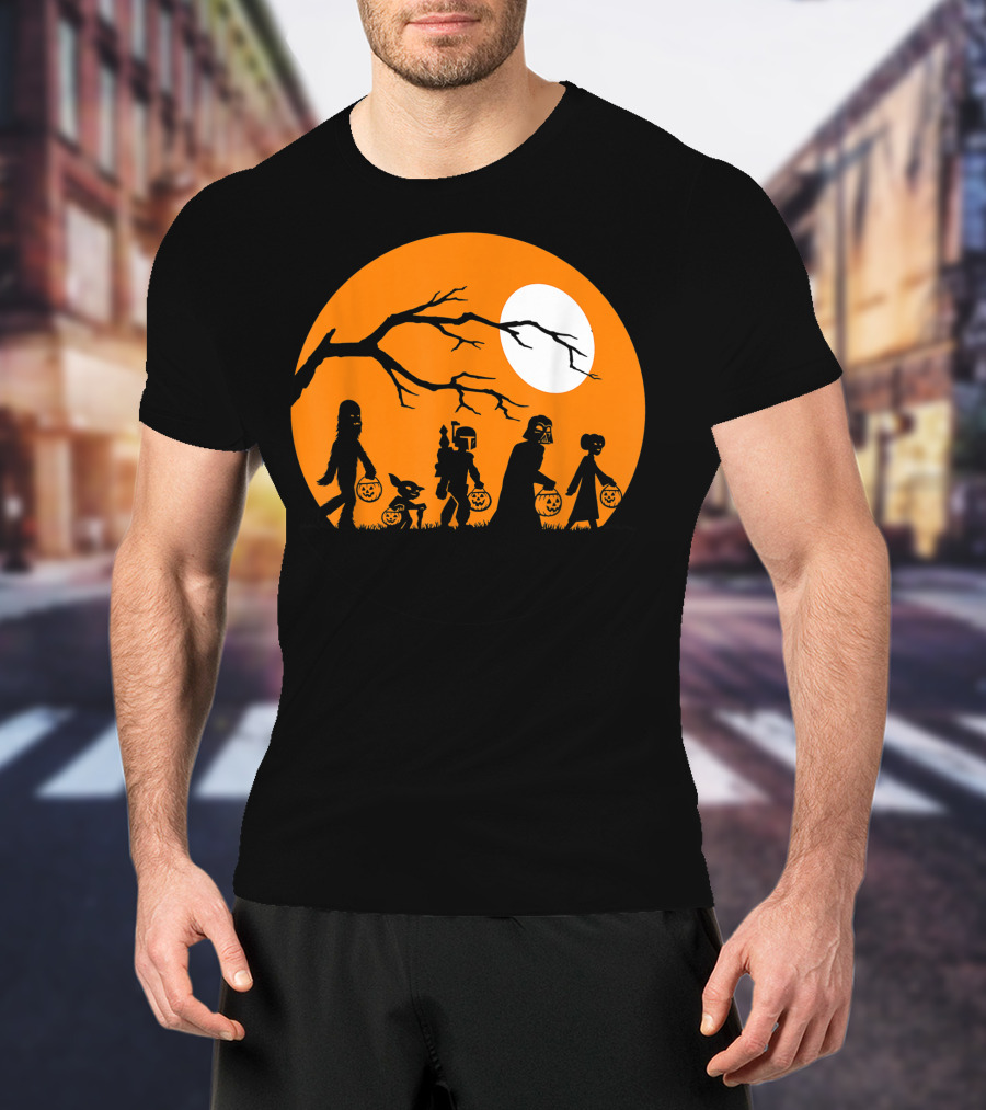 Trick Or Treat Halloween Characters Star Wars T-Shirt