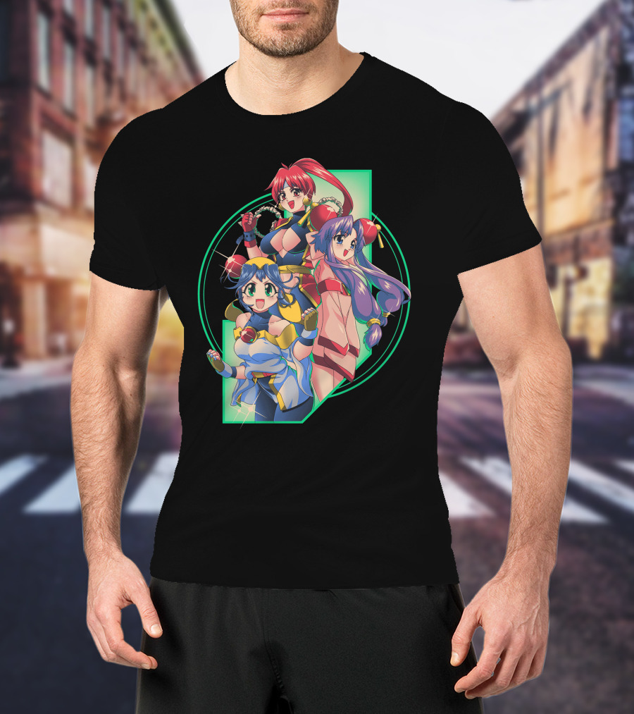 Robot Hearts Anime Trio Warriors T-Shirt