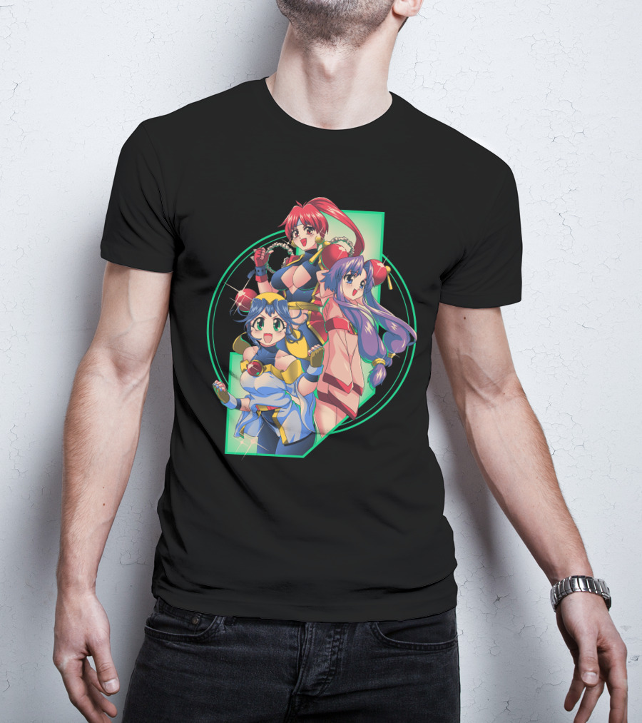 Robot Hearts Anime Trio Warriors T-Shirt