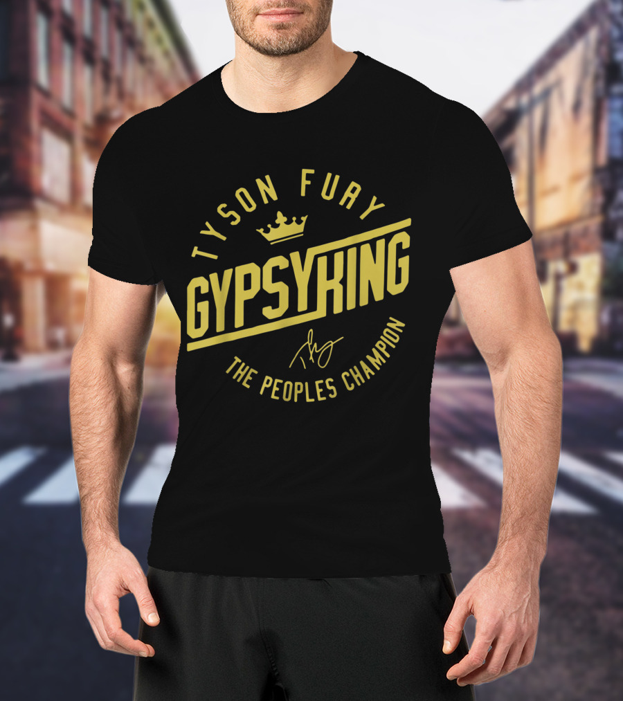 Tyson Fury Gypsy King Crown Logo The Peoples Champion T-Shirt