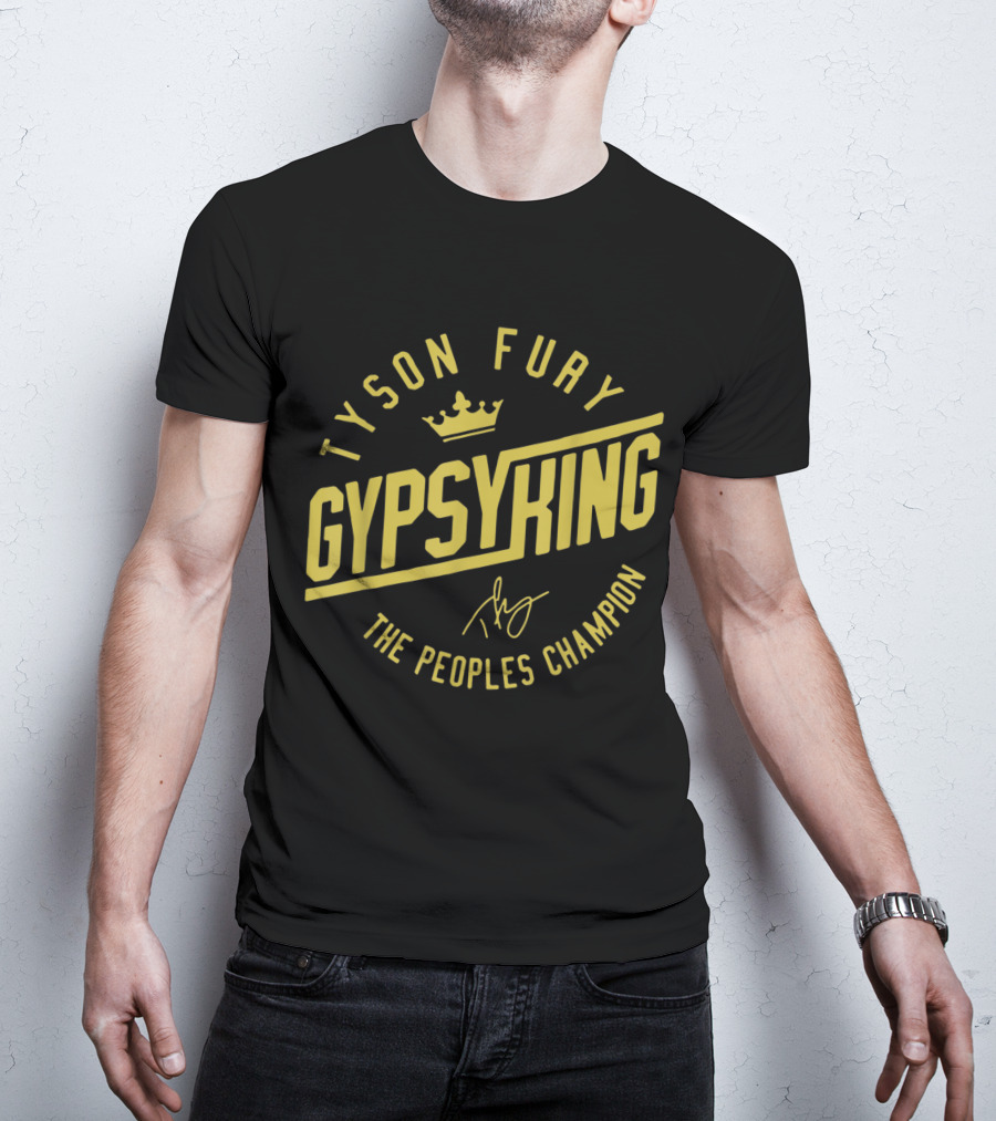 Tyson Fury Gypsy King Crown Logo The Peoples Champion T-Shirt