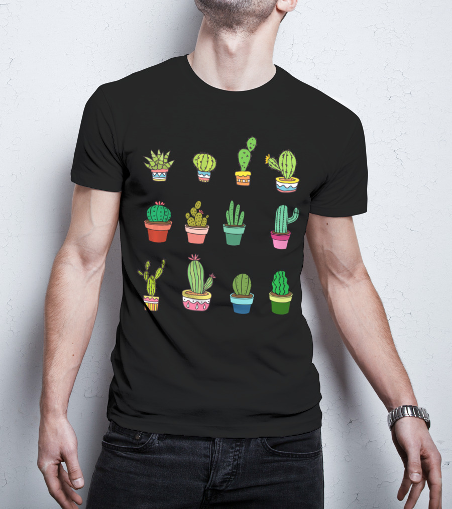 Cute Kawaii Succulent Collector Cactus Lover T-Shirt