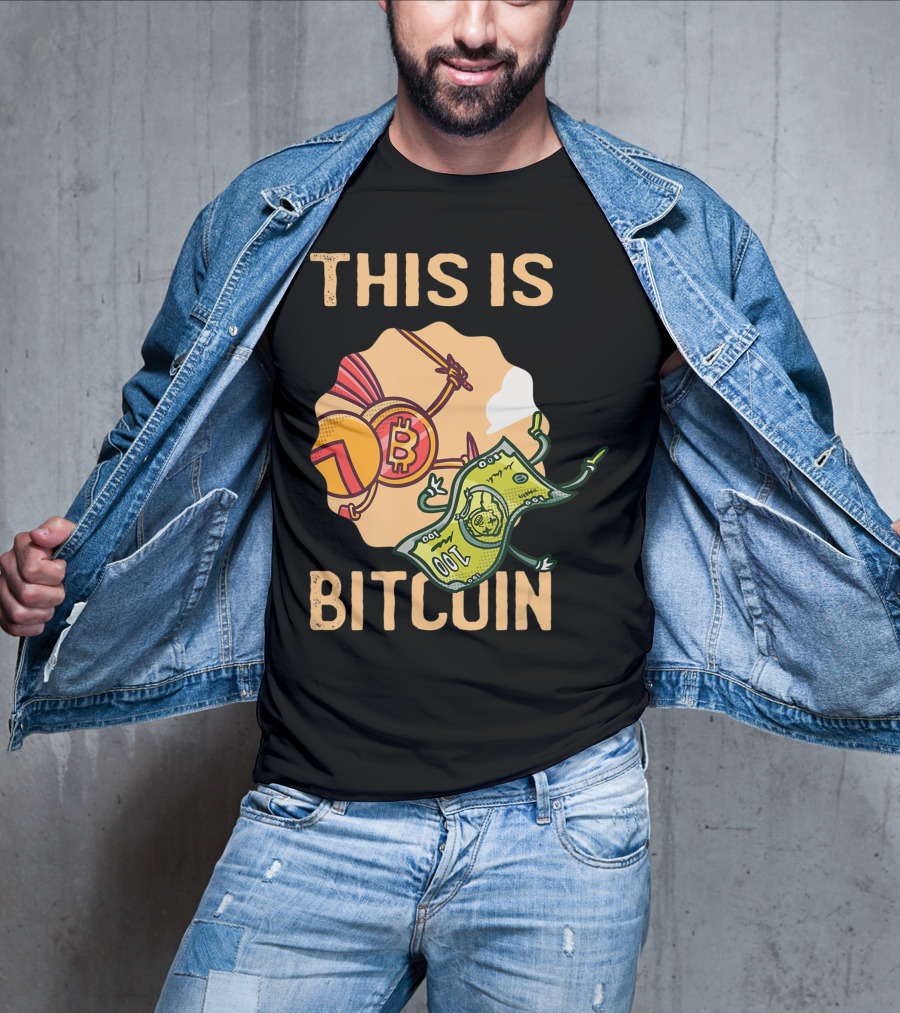 This Is Bitcoin Crypto Hodl Hold Shares Spartan Capital Bull Bear T-Shirt