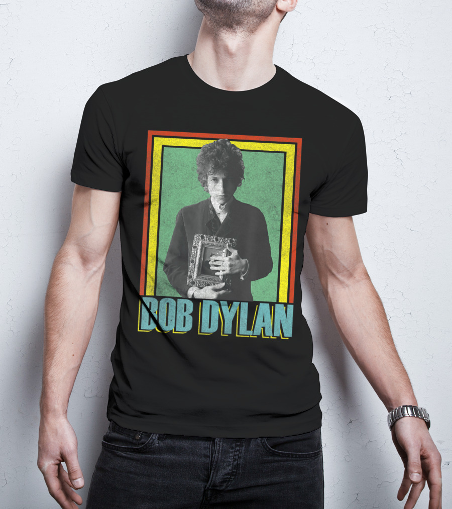 Bob Dylan Holding Framed Picture T-Shirt