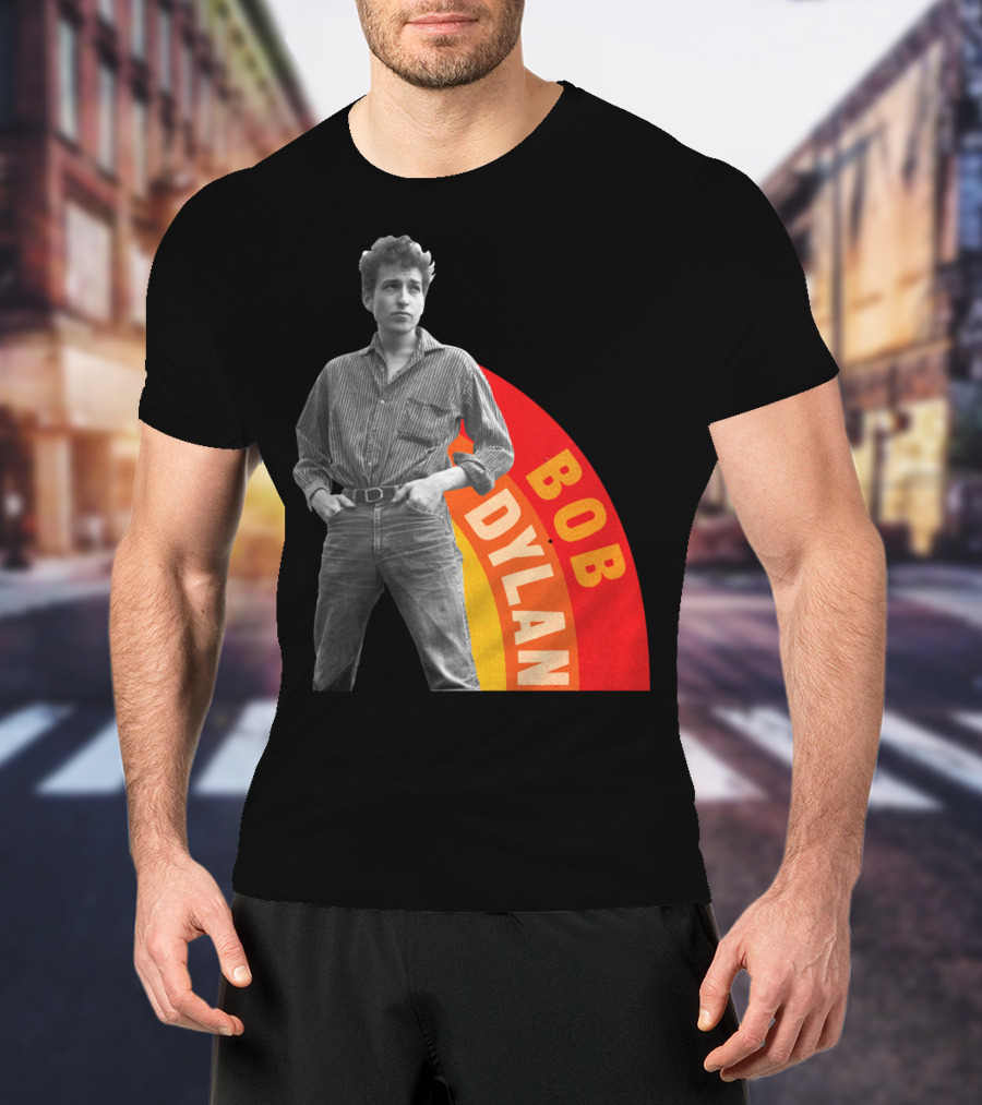 Bob Dylan Rainbow Photo T-Shirt
