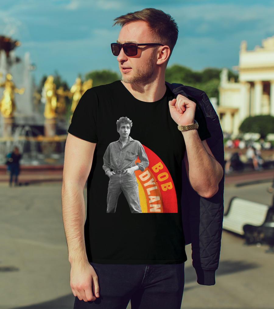 Bob Dylan Rainbow Photo T-Shirt